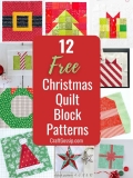 12 weihnachtliche Quiltblöcke